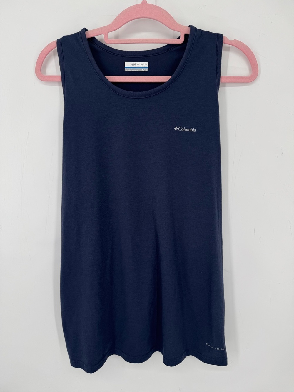 Columbia Women's Tank Top Navy Sun Protection Outdoor Size XL Gorpcore Hiking